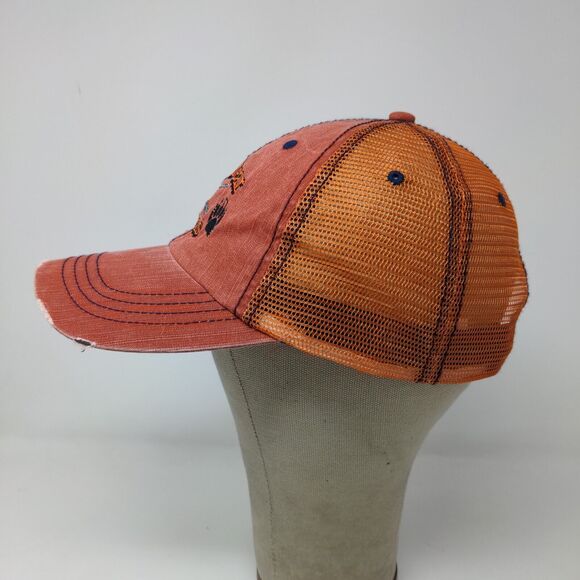 Two Bear Arms Men's Strapback Hat Orange OSFA Embroidered Logo - Picture 5 of 11